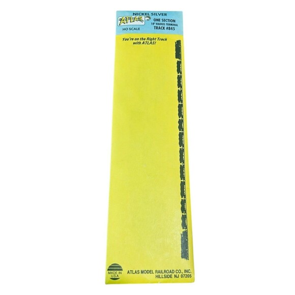 Atlas HO Nickel Silver #845 18" Radius Curve Terminal Track 1 Section Mint - Picture 5 of 5